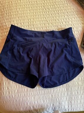 lululemon athletica royal blue athletic shorts 8 tall